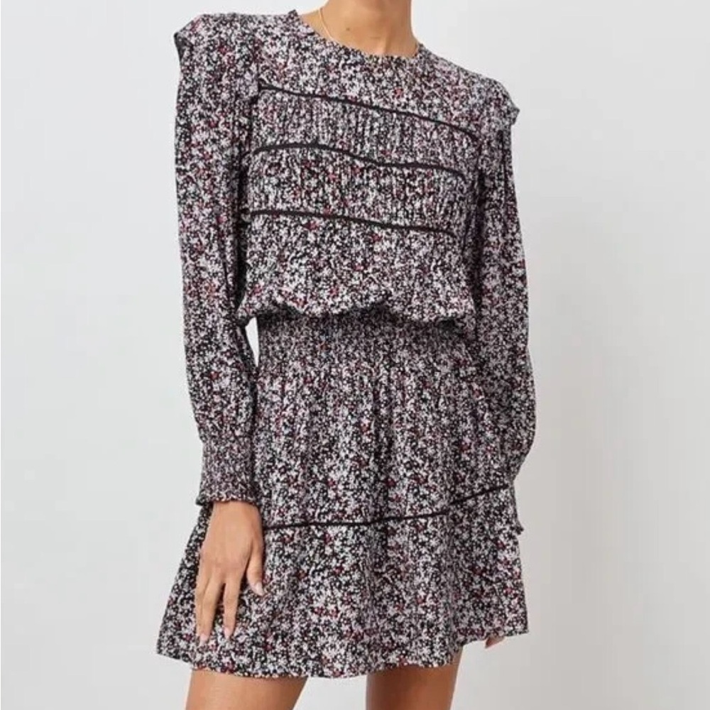 RAILS Faren Long Sleeve Women’s Floral Dress Midnight Meadow - Medium